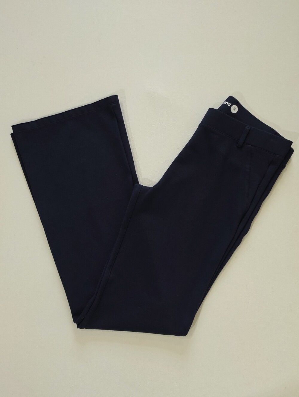 Betabrand Bootcut Pants Womens Medium Navy Blue Minimalist